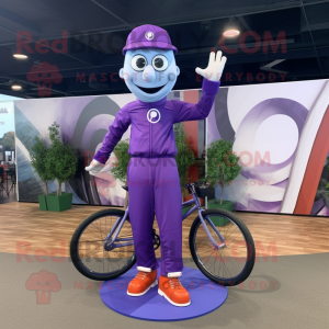 Lila Unicyclist maskot...