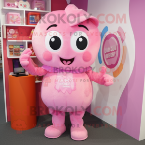 Pink Candy mascotte kostuum...