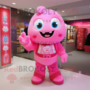 Pink Candy mascotte kostuum...