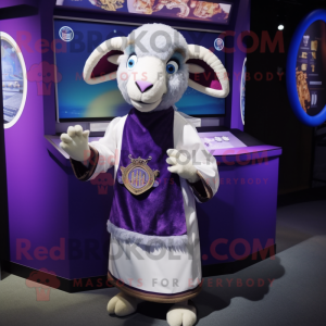 Purple Ram mascotte kostuum...