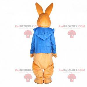 Easter bunny mascot, very elegant white rabbit costume -