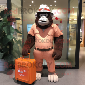 Peach Gorilla mascotte...