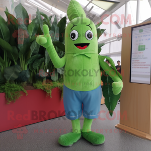 Skoggrønn asparges maskot...
