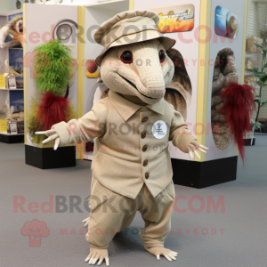 Beige Armadillo mascotte...