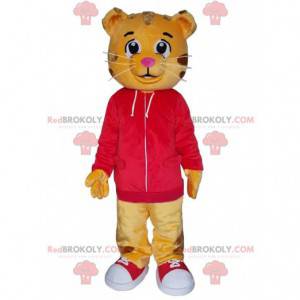 Mascot of Dany, the famous little orange cartoon tiger -