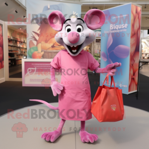 Roze Ratatouille mascotte...