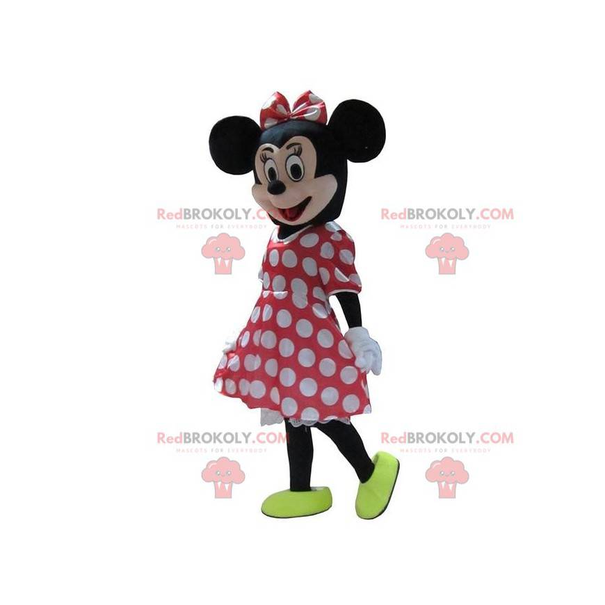 Mascotte de Minnie, la célèbre souris Disney, costume de Minnie