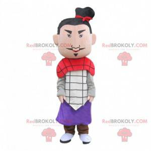 Samurai-mascotte, soldaat, keizerkostuum - Redbrokoly.com