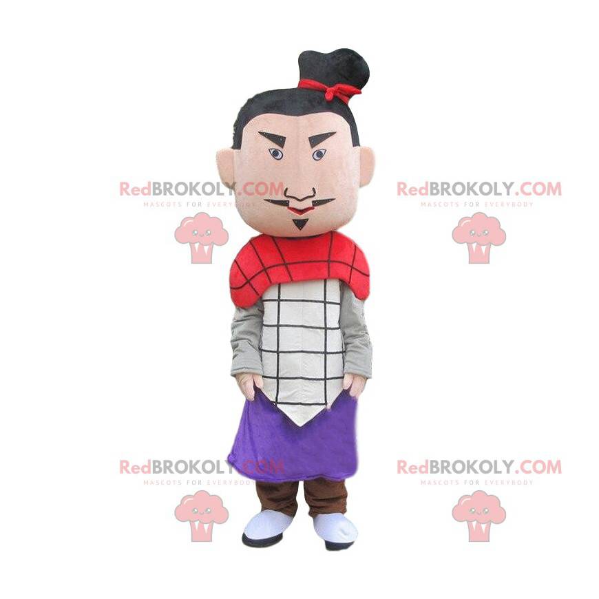 Samurai-mascotte, soldaat, keizerkostuum - Redbrokoly.com