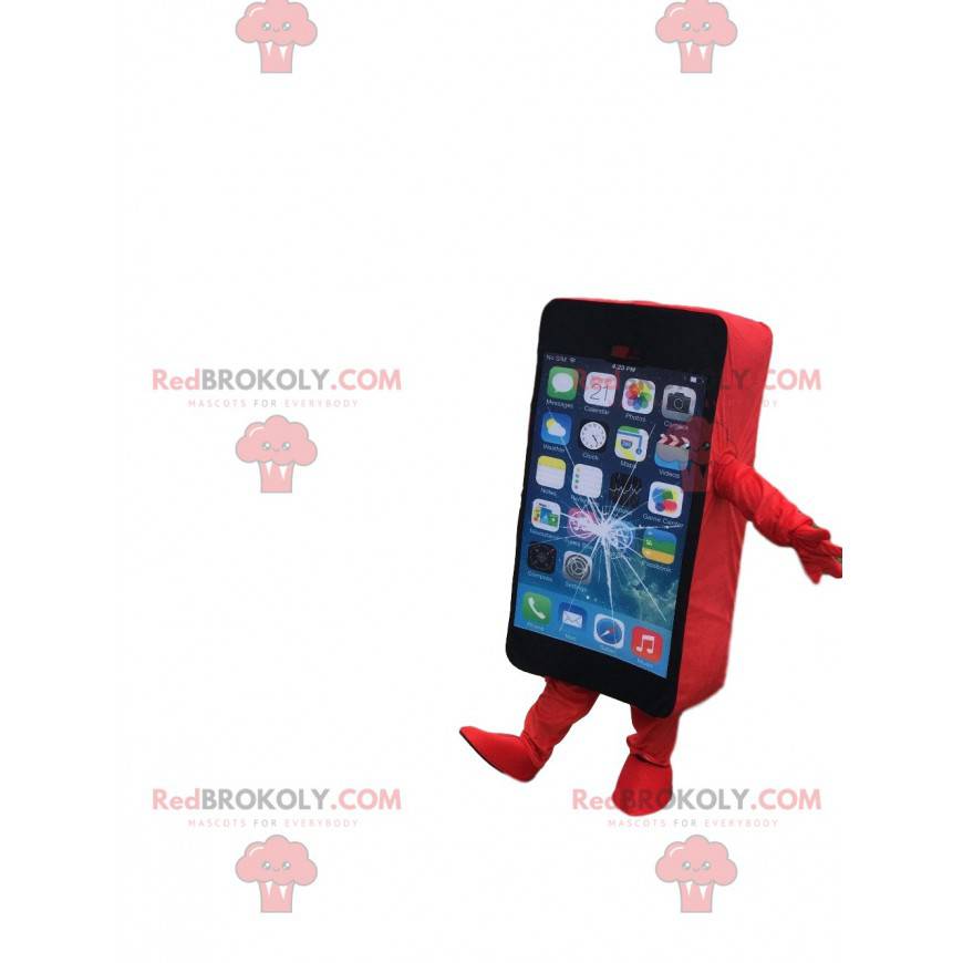 Maskot mobiltelefon, smartphone, GSM-förklädnad - Redbrokoly.com