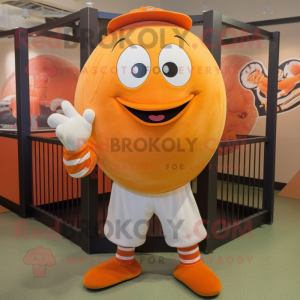 Orange pumpa maskot kostym...