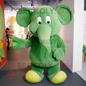 Green Elephant mascotte...