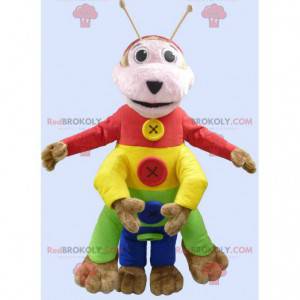 Mascotte de chenille multicolore - Redbrokoly.com