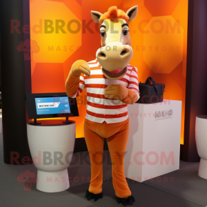 Orange Quagga maskot...