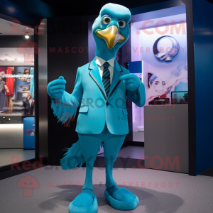 Cyan Dodo Bird mascotte...