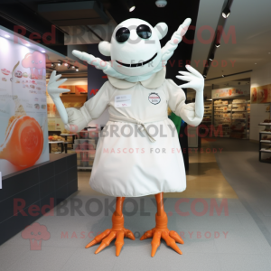 White Crab mascotte kostuum...