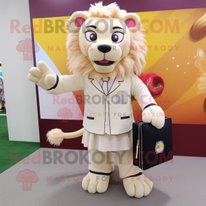 Cream Tamer Lion maskot...