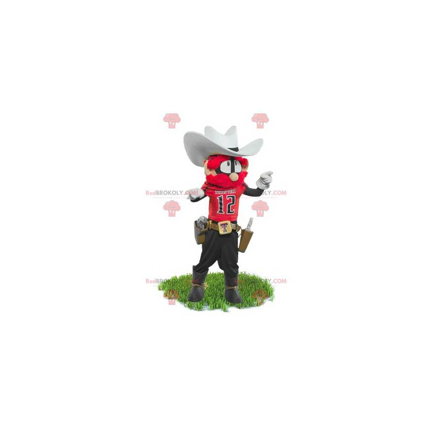 Mascotte de cow-boy de shérif - Redbrokoly.com