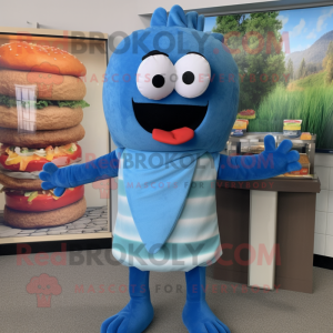 Blue Burgers maskot drakt...