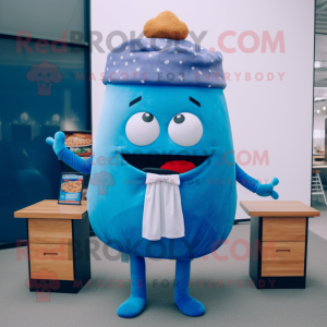 Blue Burgers maskot kostume...