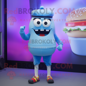Blue Burgers maskot kostym...