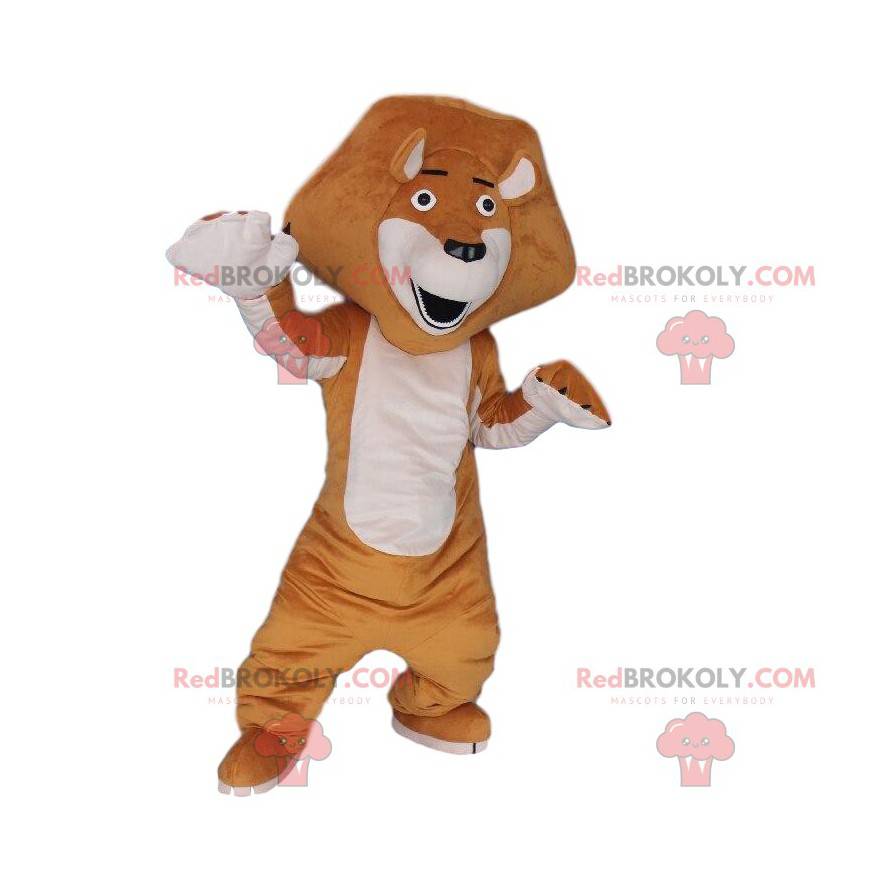 Mascot Alex, the famous lion from Madagascar cartoon -