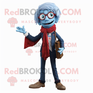 nan Attorney mascot costume character dressed with a Skinny Jeans and Scarves
