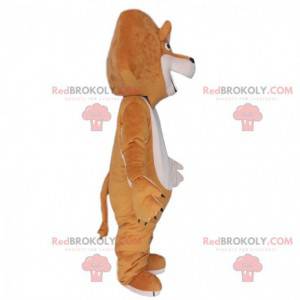 Mascot Alex, the famous lion from Madagascar cartoon -
