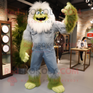 Olive Yeti mascotte kostuum...