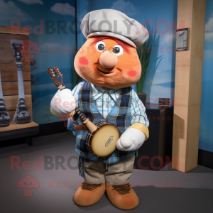 Peach doedelzak mascotte...