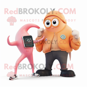 Peach Squid maskot drakt...