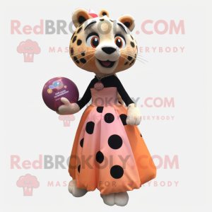 Peach Cheetah maskot...