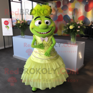 Limonkowy tort weselny w...