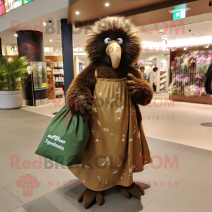 Brown Kiwi mascotte kostuum...