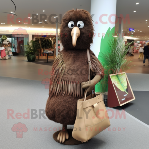 Brown Kiwi mascotte kostuum...