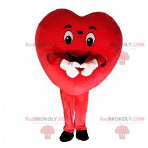 Kæmpe rødt hjerte maskot, romantisk kostume - Redbrokoly.com