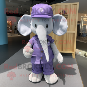 Lavendel olifant mascotte...