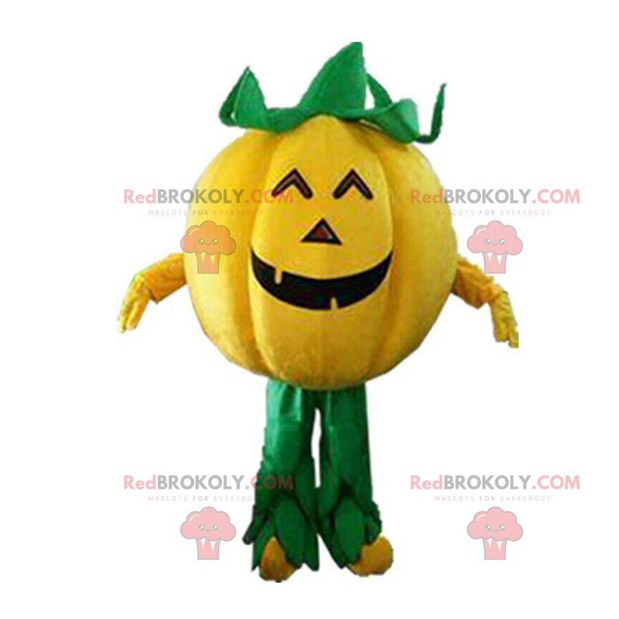 Riesiges Halloween-Kürbismaskottchen, Halloween-Kostüm -