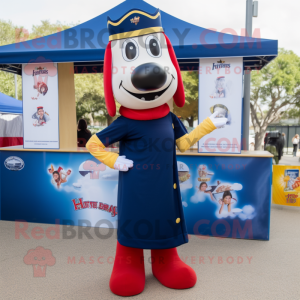 Navy Hot Dogs maskot drakt...