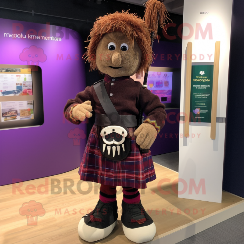 nan Bagpipe mascot costume character dressed with a Jacket and Bracelets nan Bagpipe mascot costume character dressed with a Jacket and Bracelets