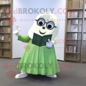 Olive Ghost maskot kostume...