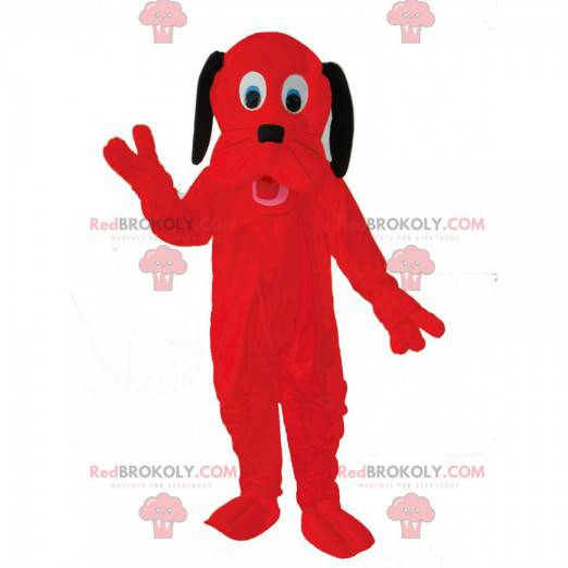 Mascotte de chien rouge, costume de Pluto, le chien Disney -