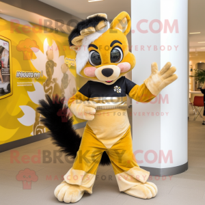 Gold Skunk mascotte kostuum...