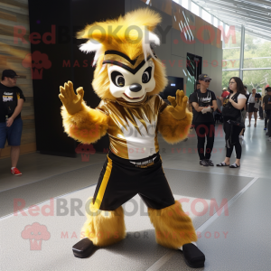 Gold Skunk maskot drakt...