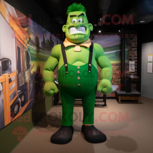 Green Strongman mascotte...