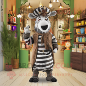 Olive Zebra mascotte...