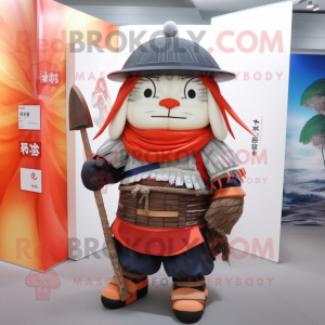  Samurai maskot kostume...