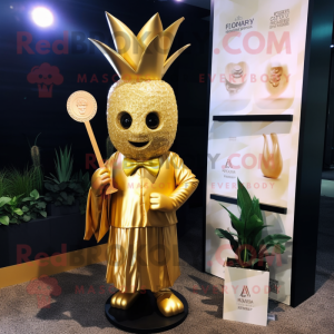 Gold Pineapple maskot...