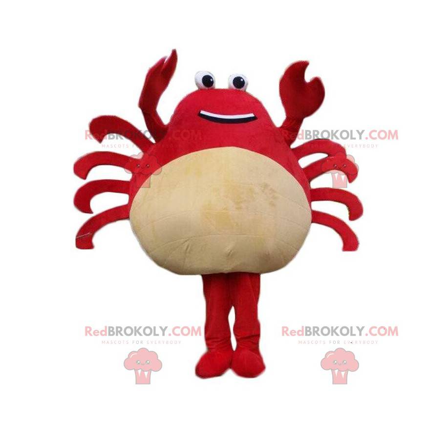 Mascotte gigantische krab, krabkostuum, schaaldier -