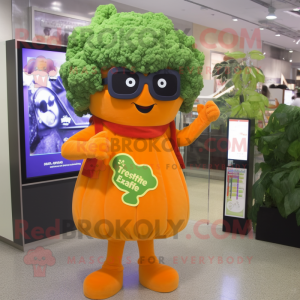 Orange Broccoli maskot...